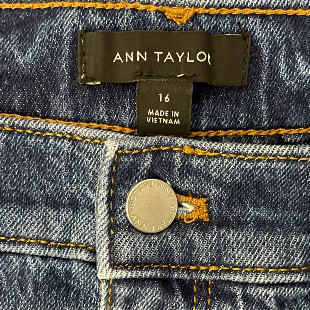 Ann Taylor The Barrel High Rise Women's Jeans 16 - Picture 8 of 10